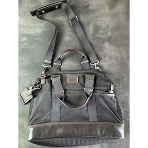 Tumi Alpha Bravo Brooks Briefcase Hickory Brown Messenger Laptop Bag Travel Work